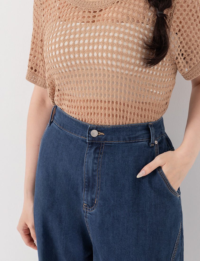 Standard Perfect Fit Plus Size Curved Leg Jeans