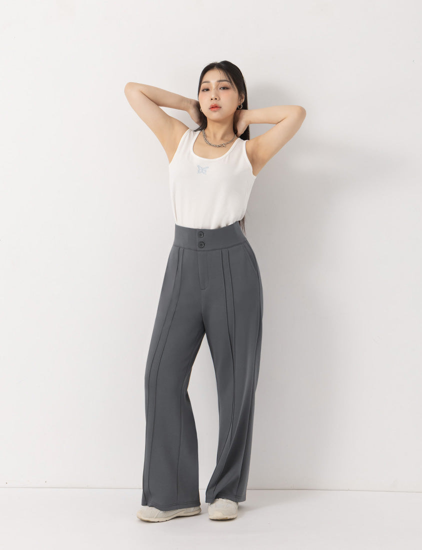 MUA! Cloud Cotton High Waist Double Seam Plus Size Pants