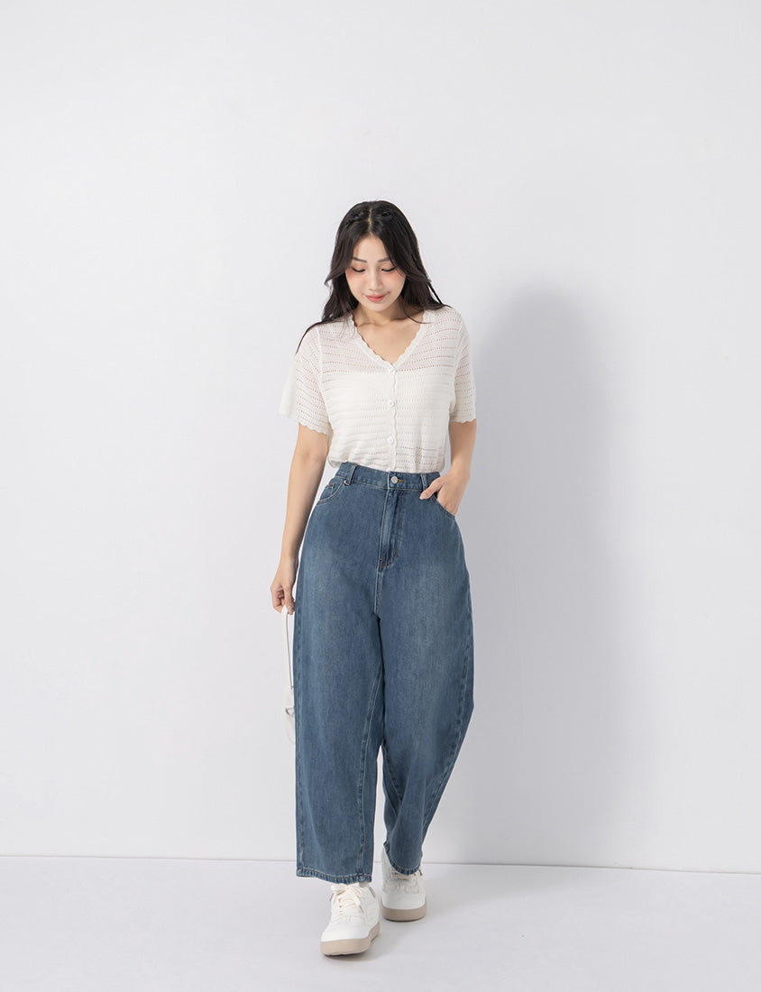 Pear-Shaped Friendly! Perfect Fit Slim Straight Cropped Plus Size Jeans