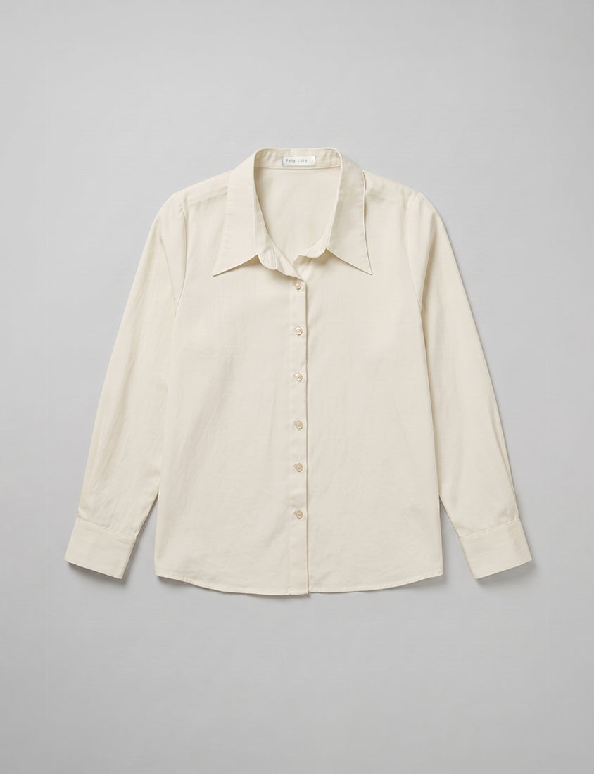 MISS. Minimal Breathable Lyocell Long Sleeve Plus Size Shirt