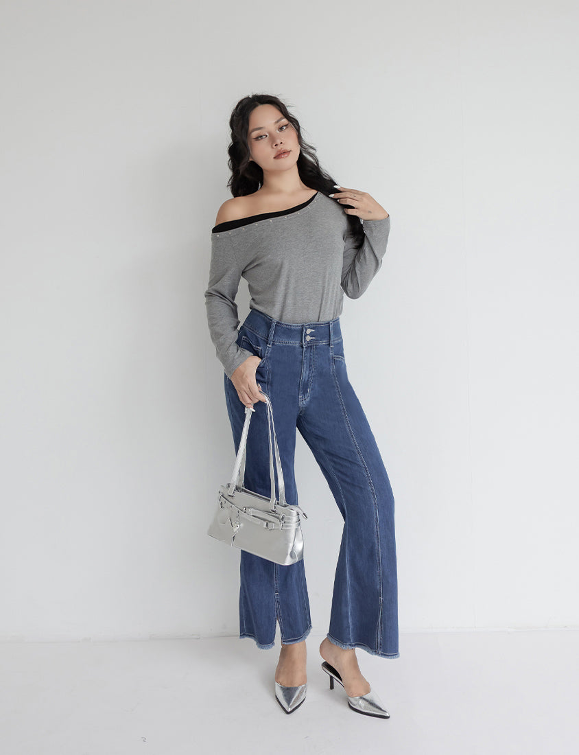 MUA! High Waist Tummy Flattering Supermodel Plus Size Flared Jeans
