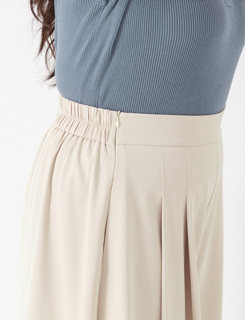 Instant Cooling Chiffon Pleated Plus Size Wide Leg Pants
