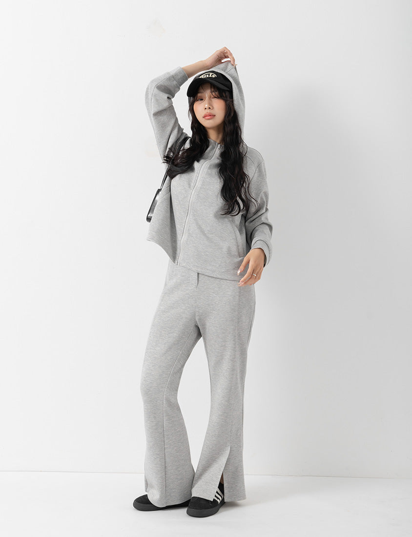 QQ Yogurt Touch Cotton Relaxed Fit Hoodie Plus Size Jacket