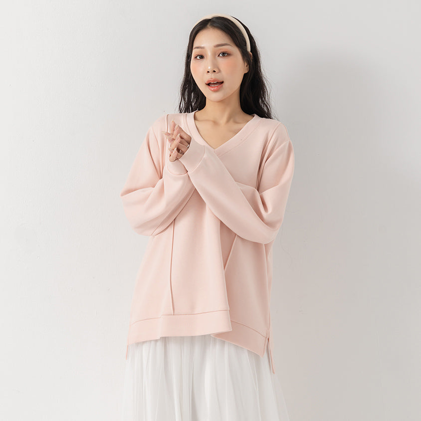 Pear-Shaped Friendly! Perfect Fit Seamed Yogurt Touch Plus Size Sweater