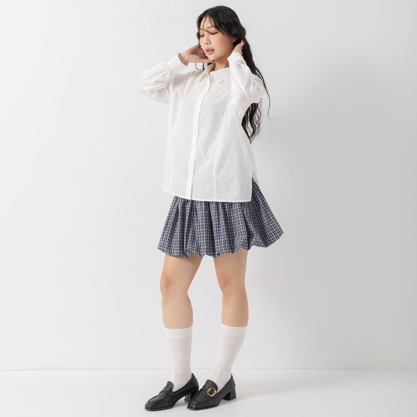 Pear-Shaped Friendly! Perfect Fit Seamed Versatile Plus Size Shirt