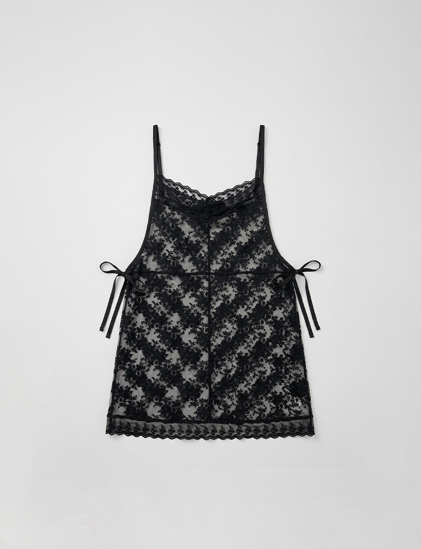 MISS. Lace Embroidered Side-Tie Layering Plus Size Vest