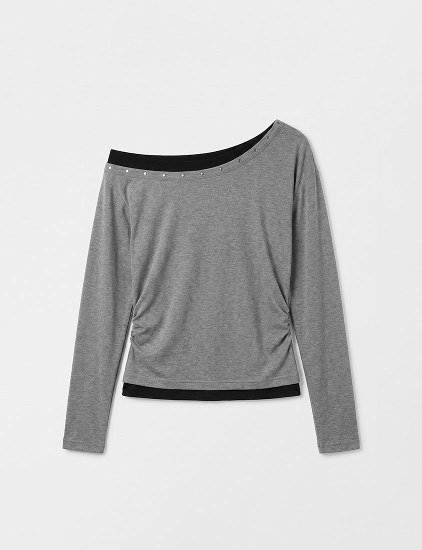 MUA! Sweet & Cool Asymmetrical One-Shoulder Plus Size Top