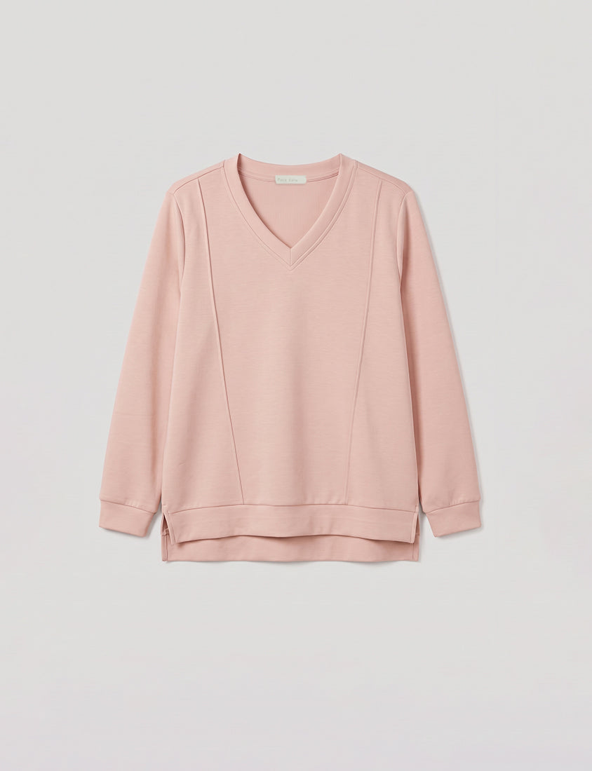 Pear-Shaped Friendly! Perfect Fit Seamed Yogurt Touch Plus Size Sweater