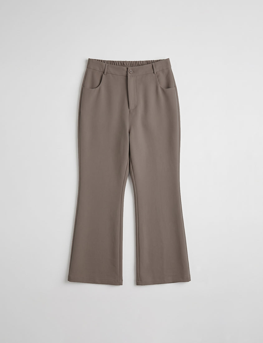 Perfect Proportion Slim Fit Plus Size Flared Trousers (Short)