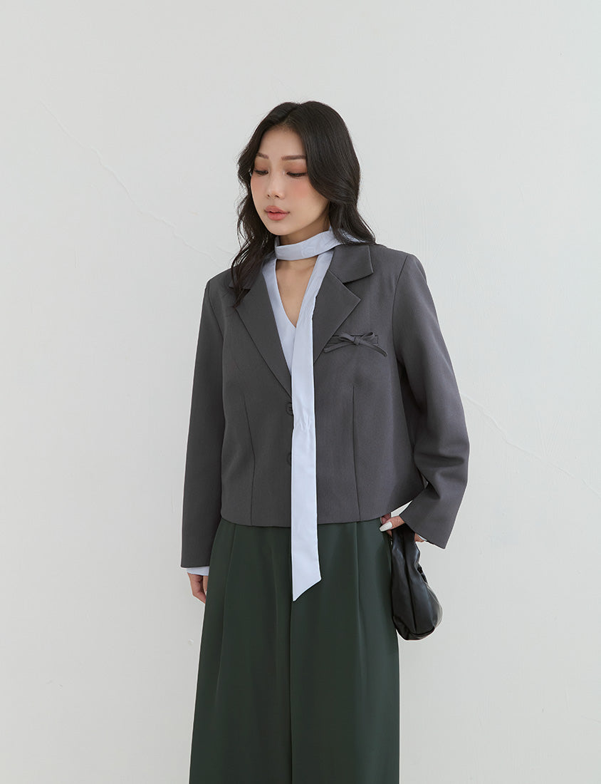 Asymmetrical Waist Pleated Chiffon Wide Leg Plus Size Pants