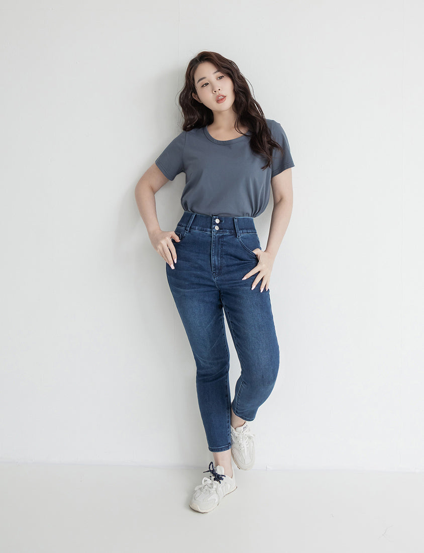Push-Up High Waist Tummy-Control Plus Size Jeans