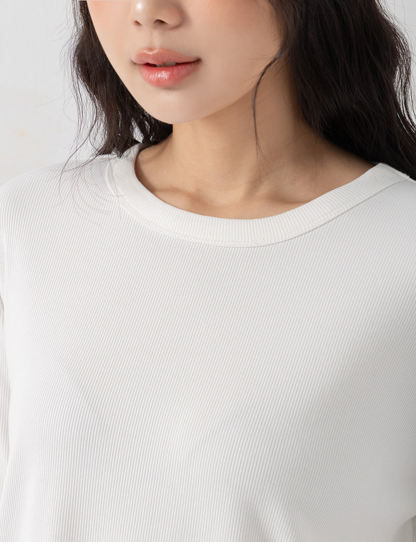 Layering Essential Lace Panel Knit Plus Size Top