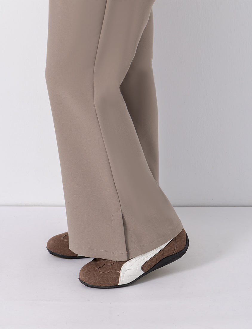 Perfect Proportion Slim Fit Plus Size Flared Trousers (Short)