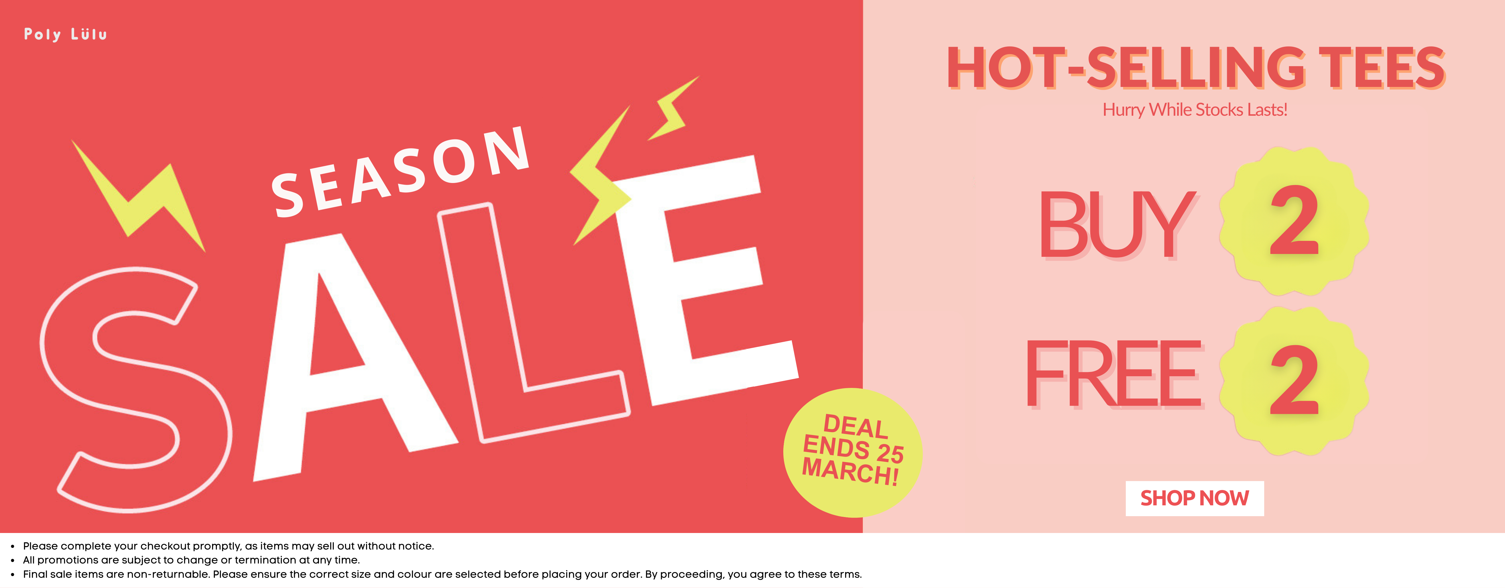 Hot-Selling Tees : Buy 2 Free 2
