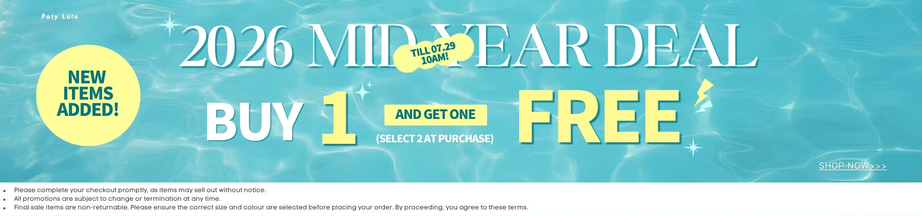 LIMITED DEAL: BUY 1 FREE 1