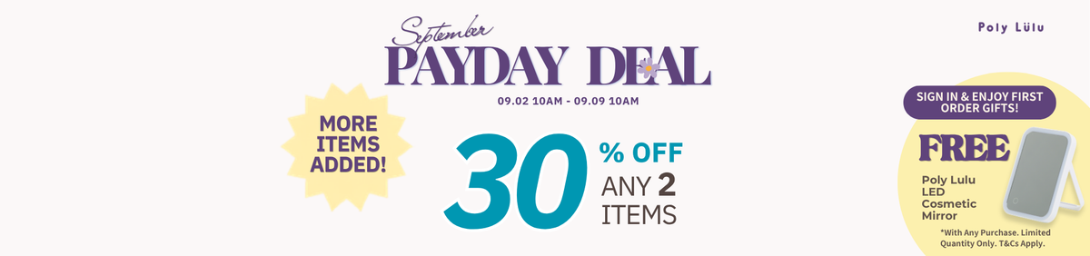 SEASONAL DEAL: 2 for 30% OFF