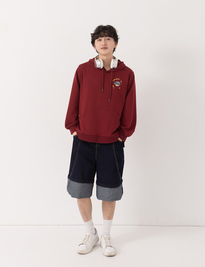 Lucky Cover Cat Embroidered Hoodie (Unisex) (MIND.A.DAY Collaboration)
