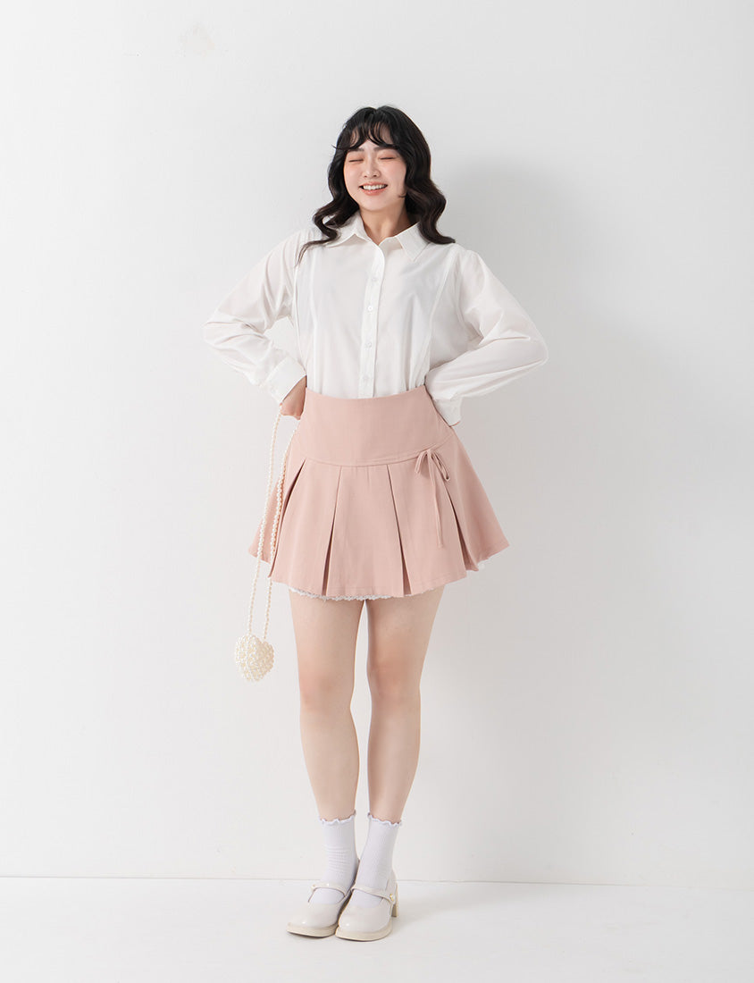 Apple-Shaped Friendly! Perfect Fit Seamed Versatile Plus Size Shirt