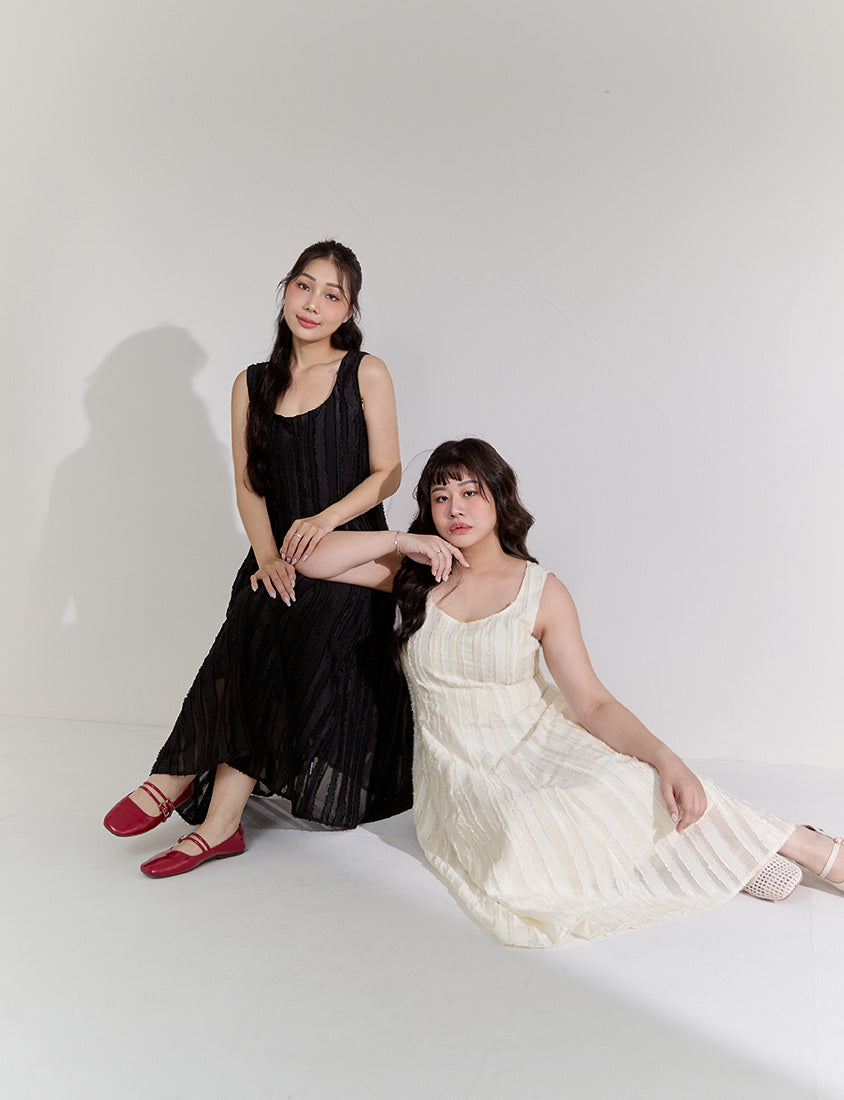 Apple-Shaped Friendly! Perfect Fit Jacquard Elegant Plus Size Maxi Dress