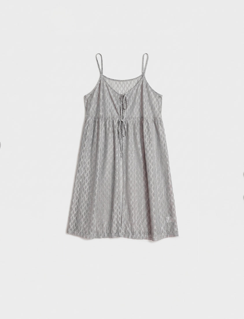 MISS. 2-Way Diamond Pattern Tie Plus Size Long Vest