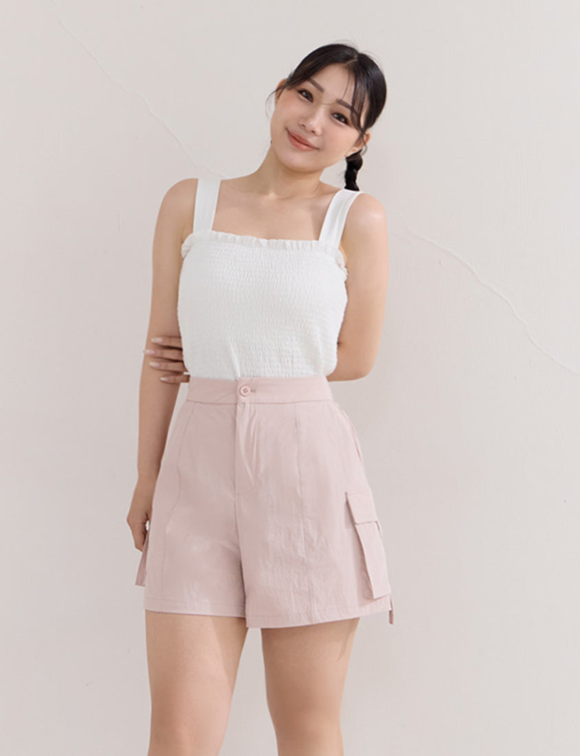 Instant Cooling UV-Protection Stitch Plus Size Utility Shorts
