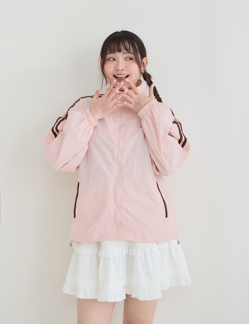 Instant Icy Cooling Contrast Sport Plus Size Jacket