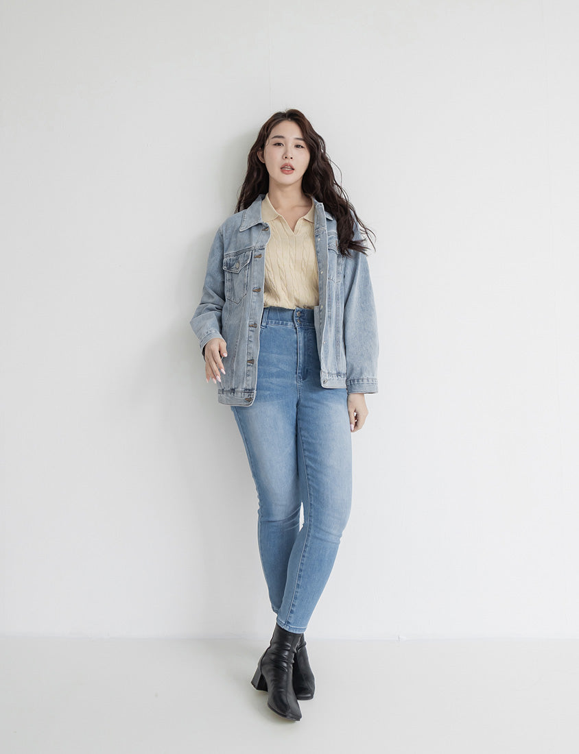 Push-Up High Waist Tummy-Control Plus Size Jeans