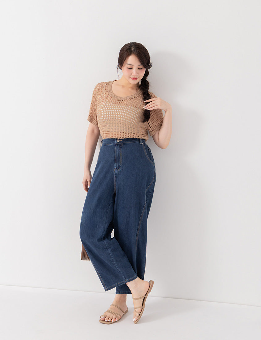 Standard Perfect Fit Plus Size Curved Leg Jeans
