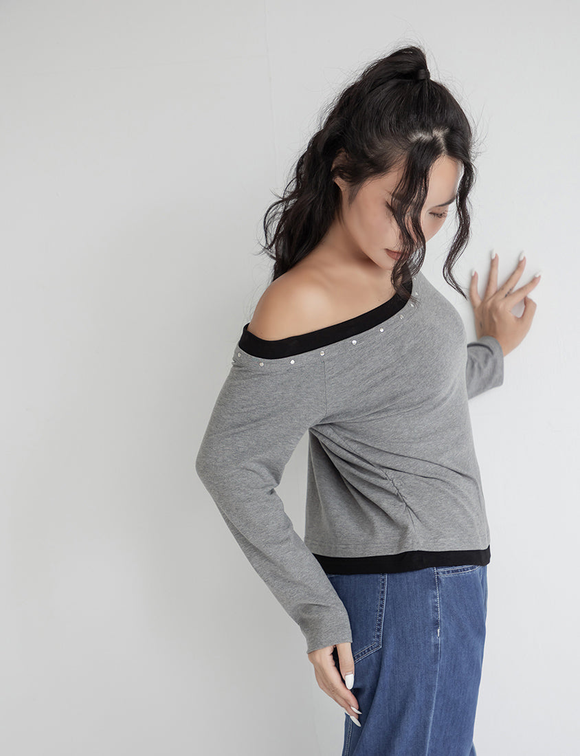 MUA! Sweet & Cool Asymmetrical One-Shoulder Plus Size Top
