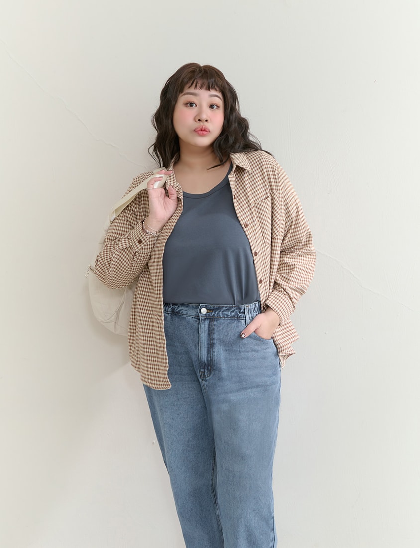 Upgraded 2.0! U-Neck Plus Size Slim Tee