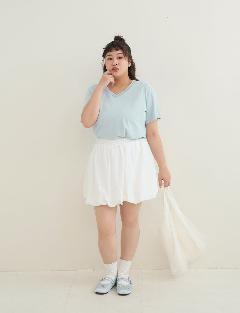 Silky Cool Sorona Mesh Panel Plus Size Tee