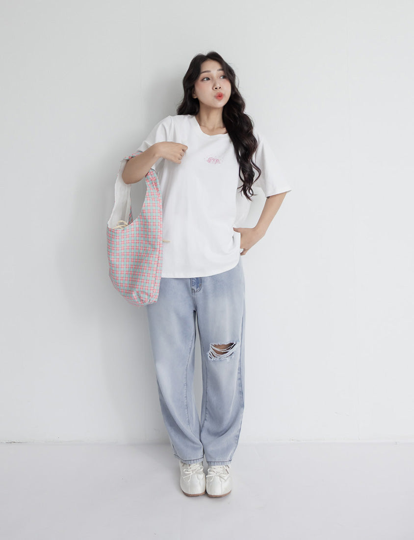 Cooling Lyocell Slimming Plus Size Boyfriend Jeans
