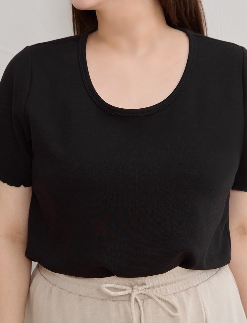 Instant Cool Cloud Cotton Crewneck Plus Size Tee