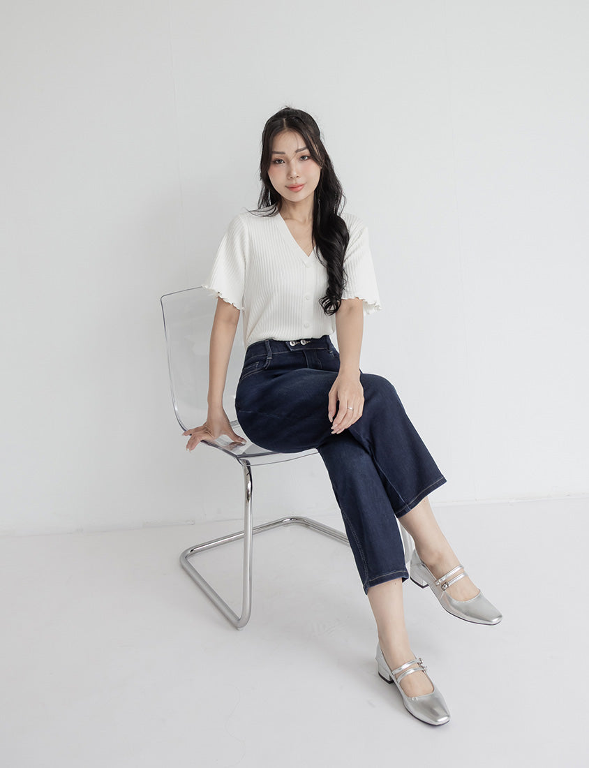 Zero Restriction Cloud Denim Plus Size Cropped Jeans (Short)