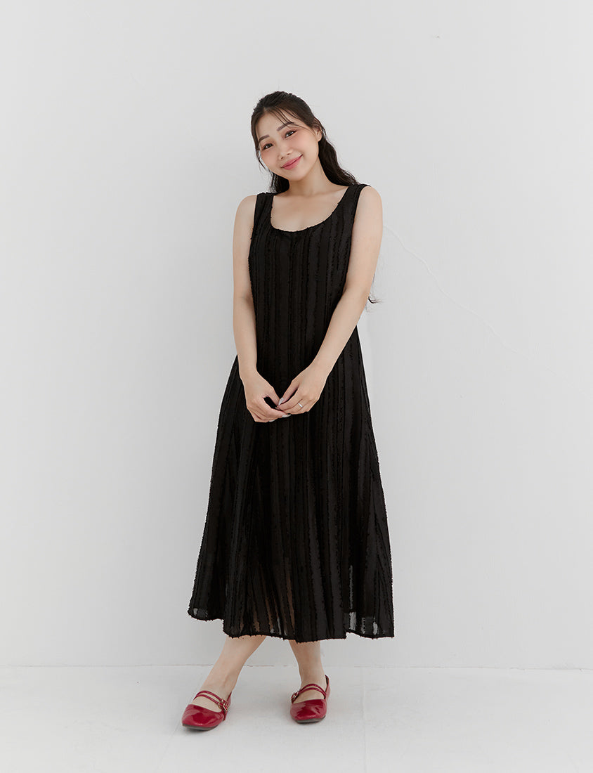Pear-Shaped Friendly! Perfect Fit Jacquard Elegant Plus Size Maxi Dress