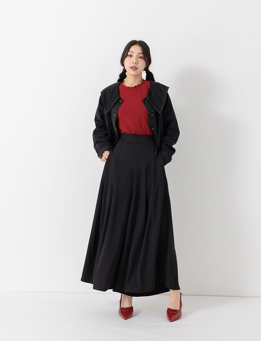Sweet Collar Lyocell Twill Plus Size Jacket