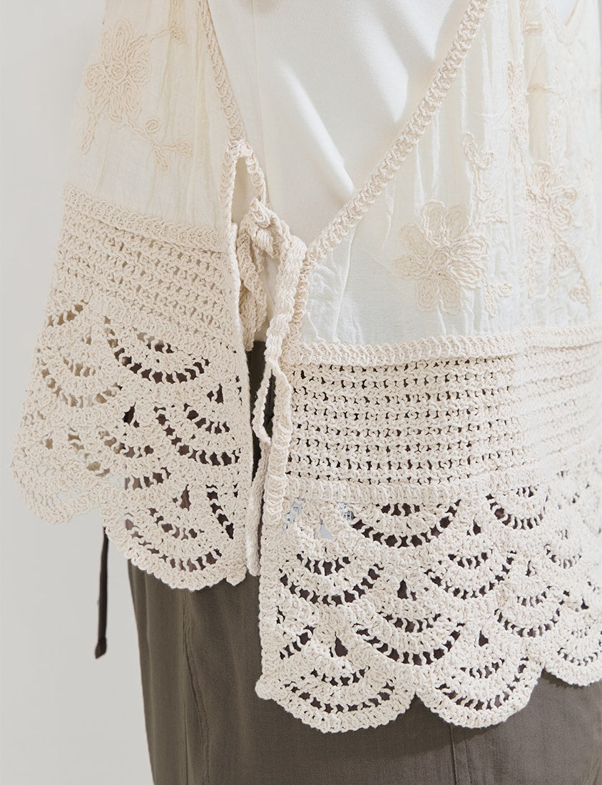 Bohemian Crochet Layering Plus Size Vest
