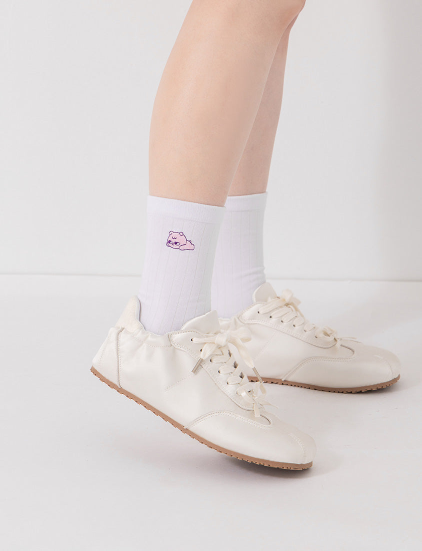 Poly Lulu x UGLY MEWS Collab Embroidered Socks (3-Pack)