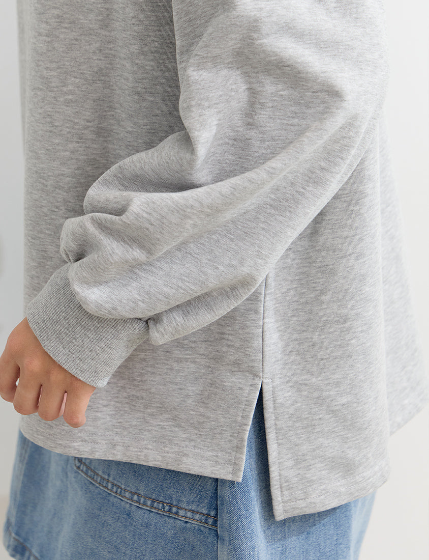 Winter Heart Print Plus Size Sweatshirt (Little Heart Collab)