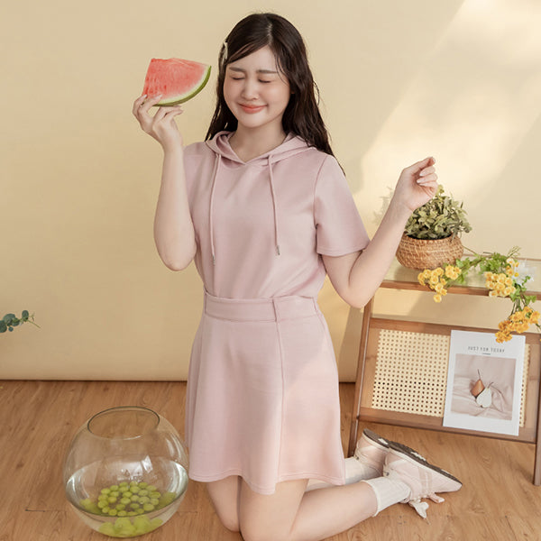Skin-friendly Sand-Washed Cloud Cotton Plus Size Lounge Set