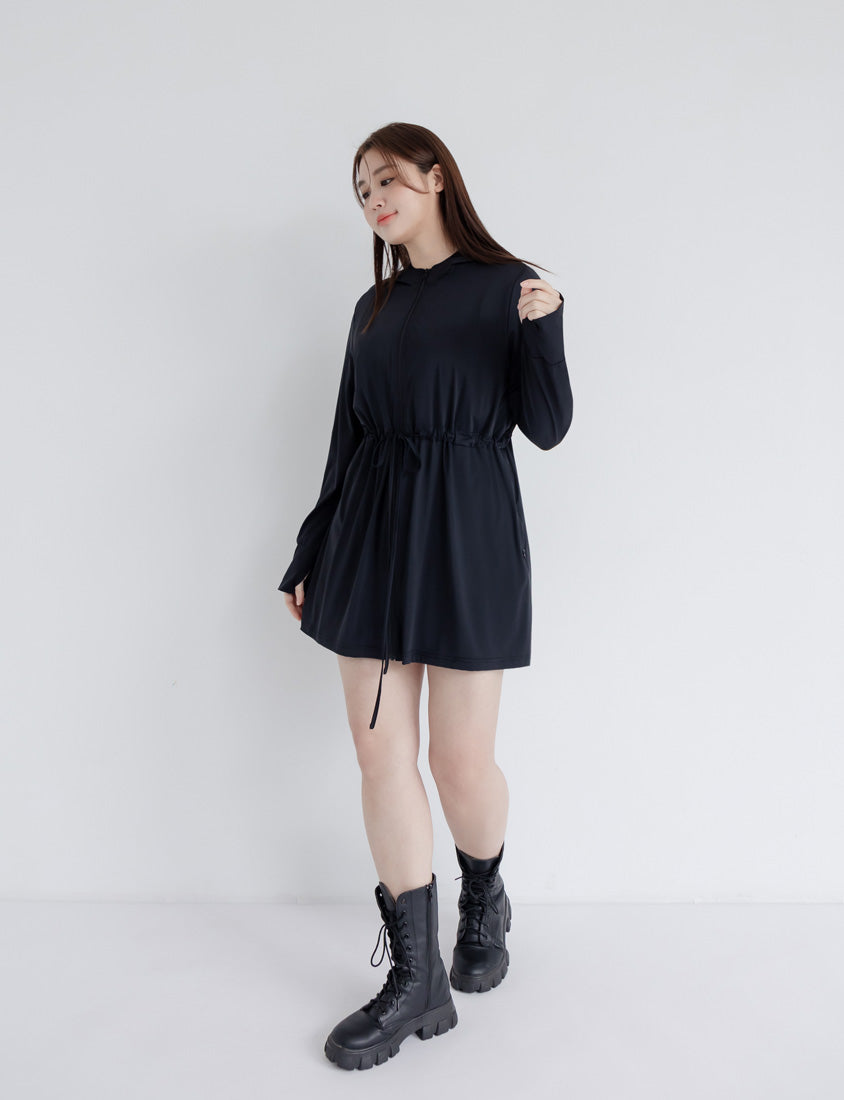 UV PRO+ Cooling Tech Sun Protection Plus Size Longline Jacket
