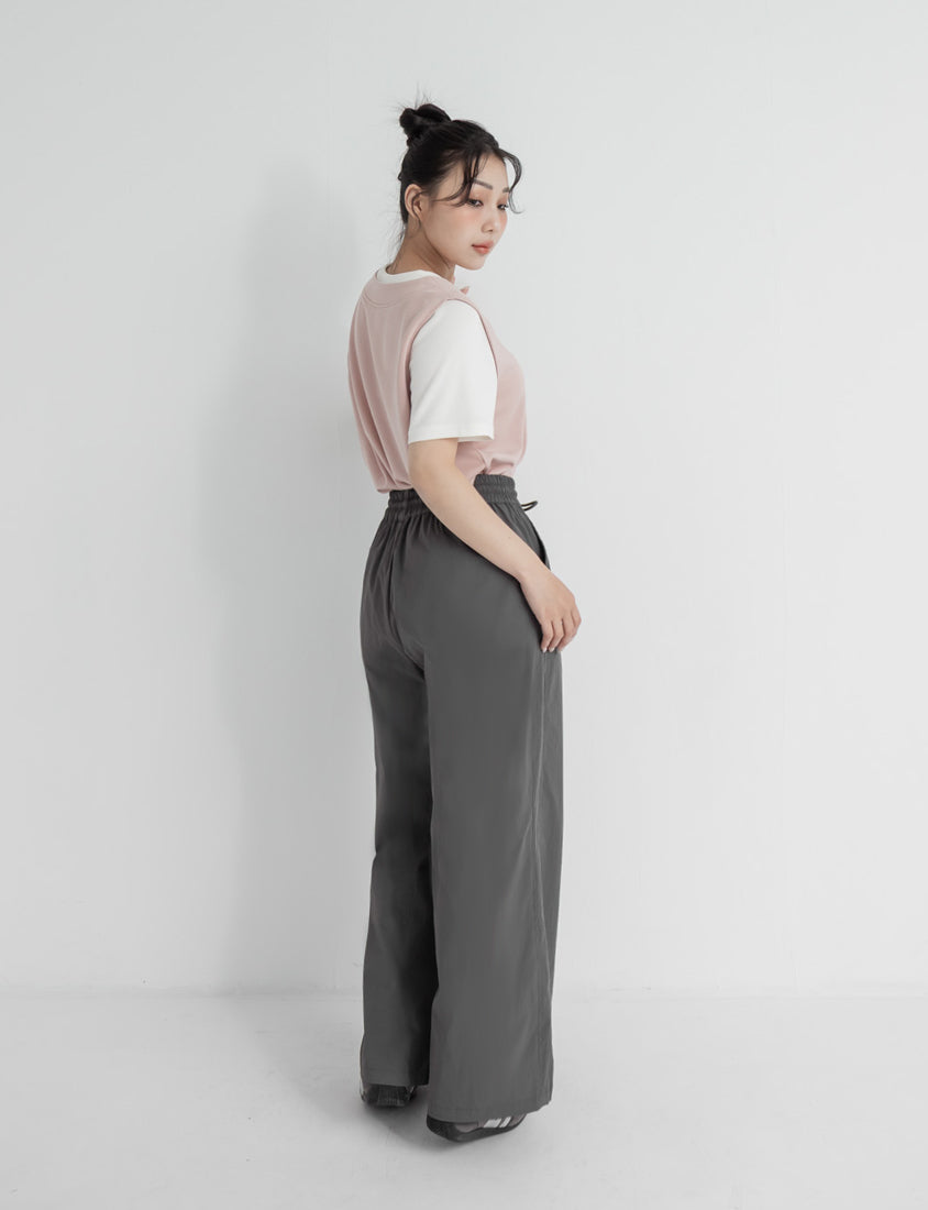 Instant Icy Cooling Sun Protection Slit Plus Size Wide-Leg Pants
