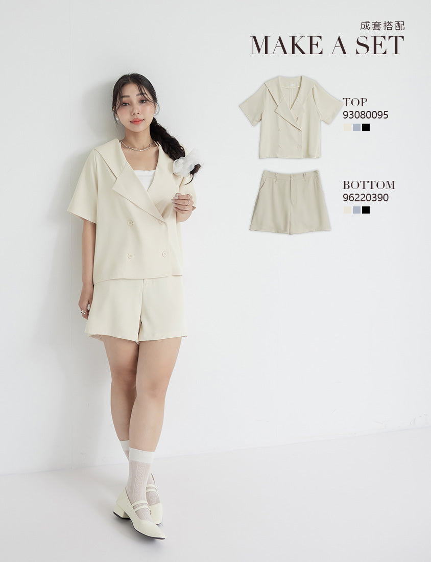 MISS. Silky Cooling A-Line Plus Size Tailored Shorts