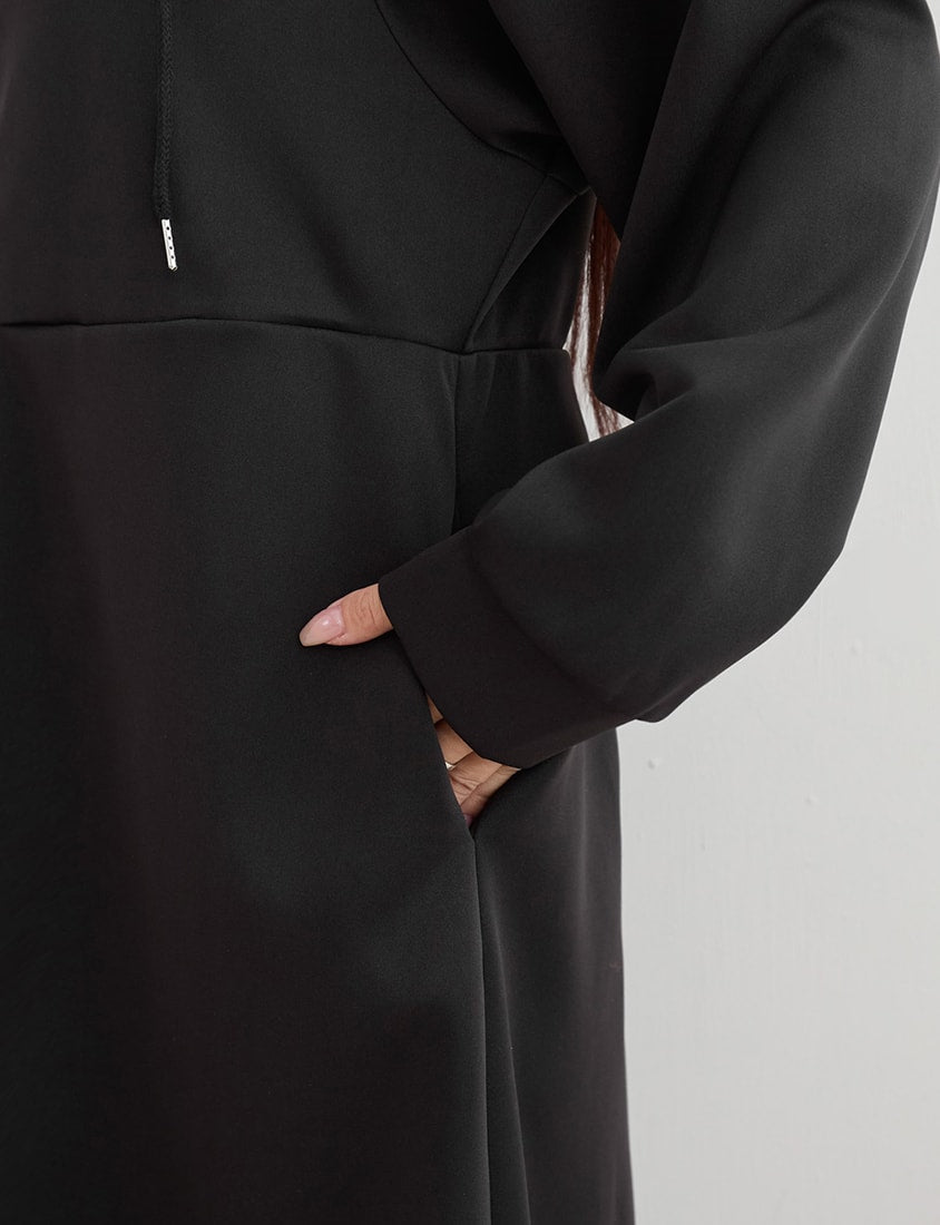 MUA! Heart Double-Zip Plus Size Hooded Maxi Dress