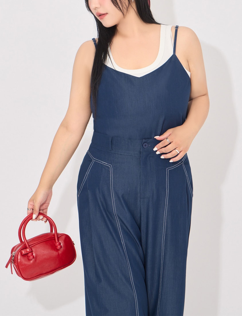 MORE U COOL PRO+ Silky Denim-Look Plus Size Vest