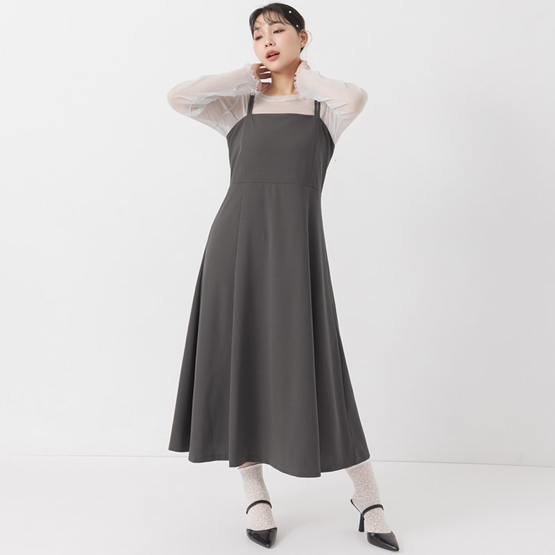 MISS. Elegant Strapless Criss-Cross Plus Size Strap Dress