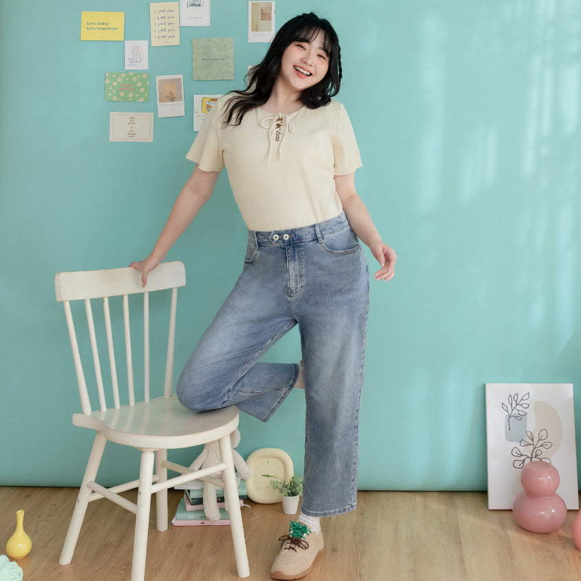 Zero Restriction Cloud Denim Plus Size Cropped Jeans (Regular)