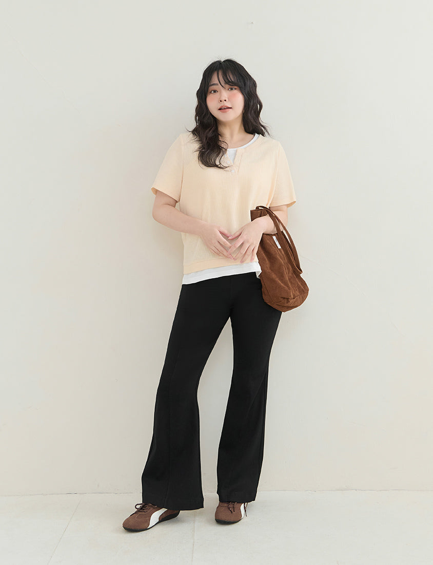 Hip-Lifting Stretch Plus Size Flared Pants