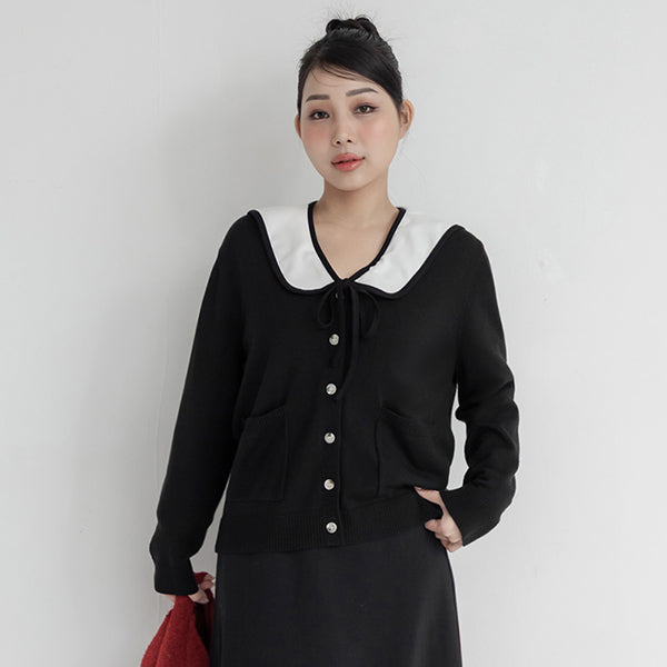 Skin-Friendly Tencel Silky Wool V-Neck Plus Size Knit Cardigan