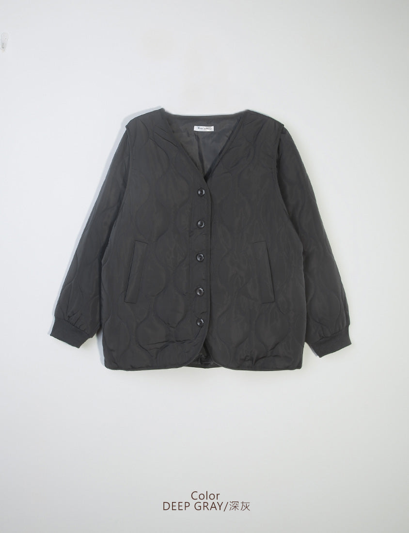 Japanese Style Water-Repellent 2-Way Padded Plus Size Coat
